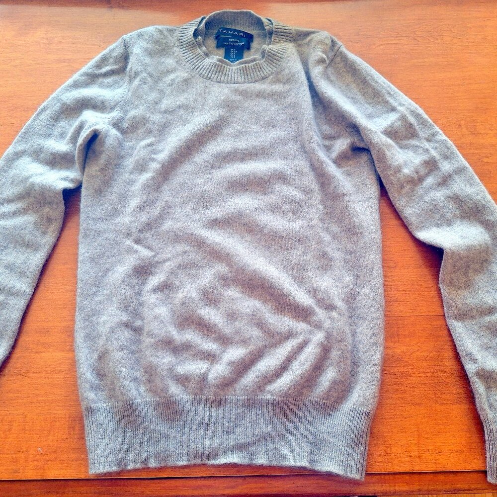 Tahari 100% 2-Ply Cashmere Sweater Size S